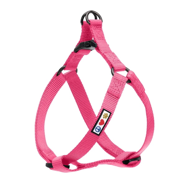 Arnés para perros Pawtitas Solid Step-In Ajustable XS Rosa