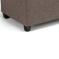 thumbnail image 5 of Sienna 33 inch Wide Storage Ottoman Bench in Fawn Brown Linen-Look Fabric, 5 of 10