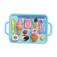 thumbnail image 3 of Xuanheng Jouets d'Alimentation en Crème Glacée Coordination Préscolaire Jeu de Rôle Réaliste avec Plateau Bleu, 3 of 8