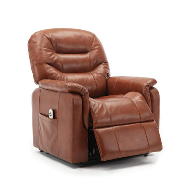Palmer Caramel Brown Faux Leather Recliner Lift Chair Walmart Com Walmart Com
