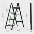 thumbnail image 5 of TOPTENG 4-Tier Foldable Aluminum Stepladder, Lightweight, Compact & Wide Design, 5 of 11