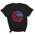thumbnail image 2 of HOMADLES Men Flag Graphic Tee Independence Day Crewneck Muscle Stretch T Shirt Short Sleeve Black 3XL, 2 of 5