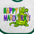 thumbnail image 4 of Inktastic Happy Mardi Gras Cute Alligator with Beads Boys or Girls Baby Bib, 4 of 4