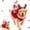 Style-C, variant on Santa Dog Costume, Santa Rider Pet Christmas Costume, Christmas Pet Outfit Cozy Holiday Party Wear with Reindeer Hood Design, Style-A, S