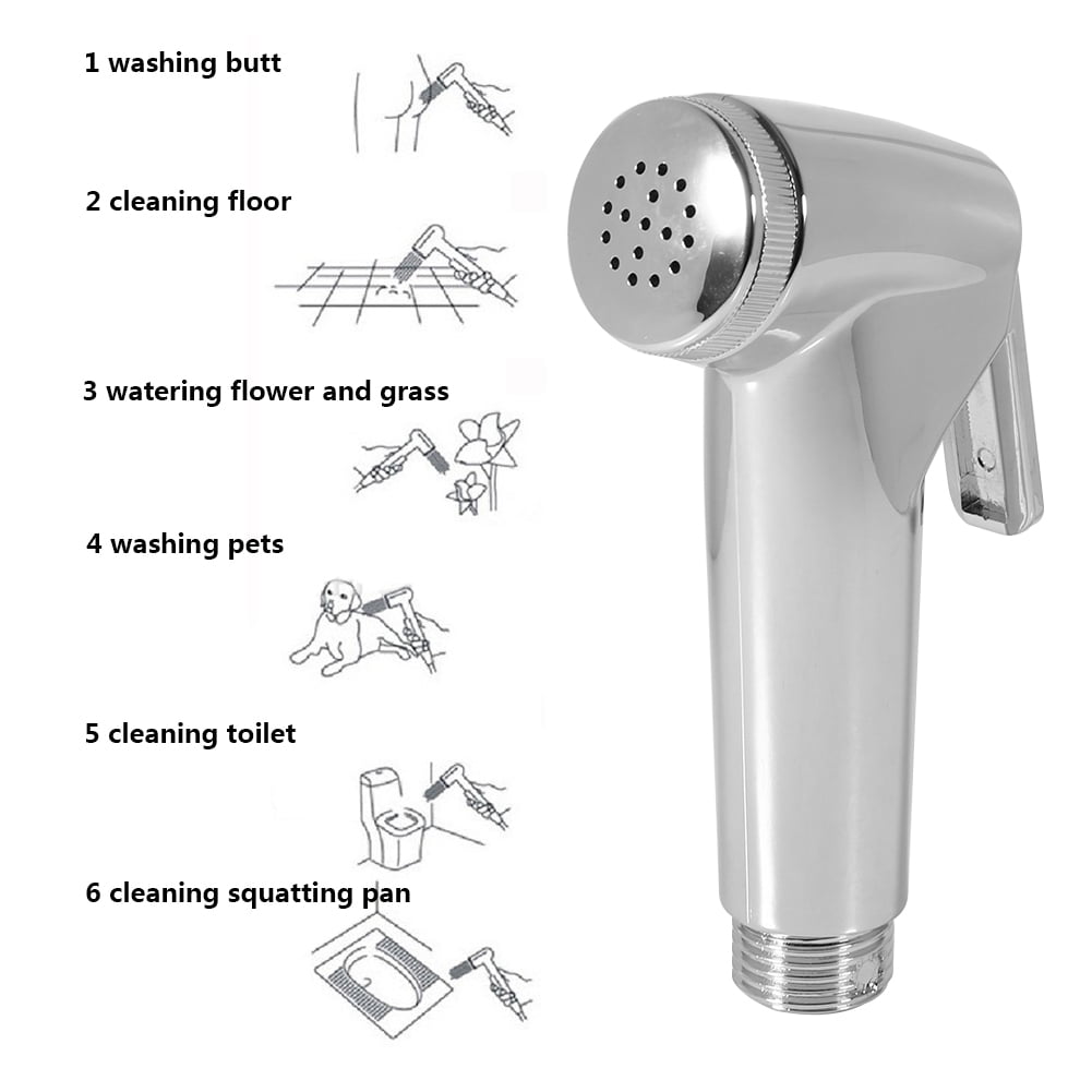 Multi-Functional ABS Handheld Toilet Bidet Shower Spray Sprayer Single Shower Head a led lamp Shower Bidet Hand Head Bidet