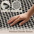 thumbnail image 6 of ODIKA 8'x10' Washable Area Rug Non-Slip Chair-Friendly Mat Aesthetic Boho Crosshatch Grid Contemporary Bathroom Printed for Dining Room, Large Office, Lounge, 6 of 7