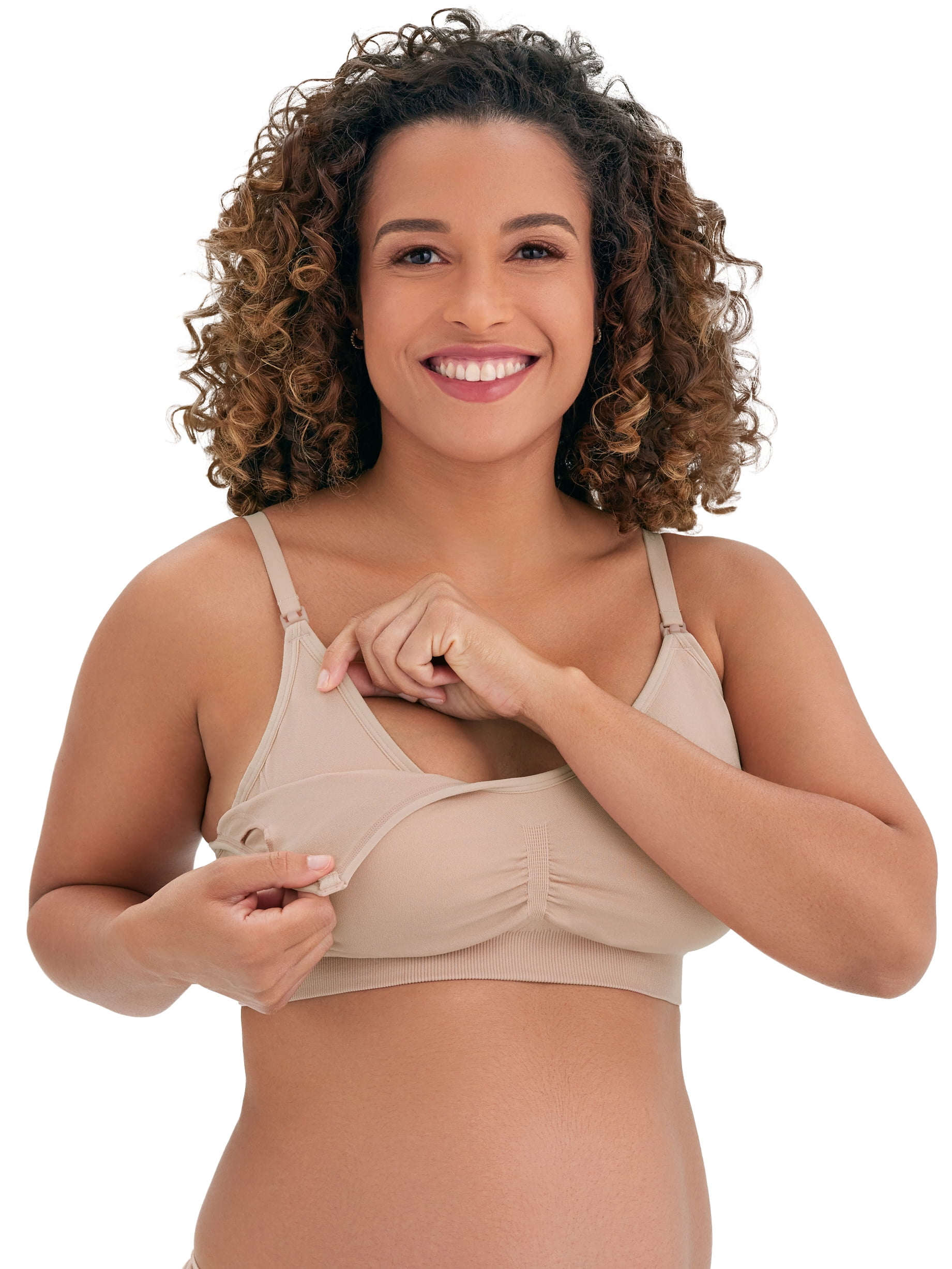 Joyspun Women’s Maternity Seamless Nursing/Pumping Bralette, Sizes S-XXXL