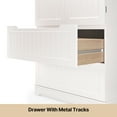 thumbnail image 6 of Pantry Cabinet, Lofka 63" Kitchen Pantry Storage Cabinet with Magnetic Doors and 9 Shelves, White, 6 of 9