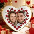 thumbnail image 4 of Cheapark Personalized Gold Rim Ceramic Jewelry Tray Custom Photo Ring Holder Valentines Day Birthday Anniversary Gift For Bride Wedding, 4 of 8