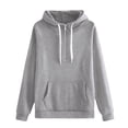 thumbnail image 5 of Certgust Essential Hoodie Womens Oversized Zip Hoodie Sweatshirt Long Sleeve Casual Fall Jacket with Pockets Drawstring Top, 5 of 9