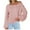 Pink, variant on IROINNID Womens Sweater Boat Neck Pullover Sweater Solid Color Leisure Mid-Length Long Sleeve Knitted Sweater