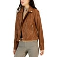 thumbnail image 2 of Tommy Hilfiger Womens Faux Leather Cold Weather Motorcycle Jacket, 2 of 4