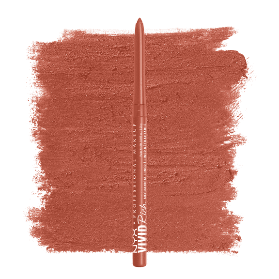NYX PROFESSIONAL MAKEUP Mechanical Eye Pencil, Vivid Rich Mechanical, Creamy Retractable Eyeliner - Tigers Prize, Cork Orange Eyeliner