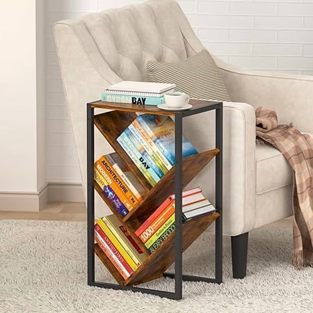 Tree Bookshelf for Small Spaces Bookshelves Wooden Book Storage Organizer Shelves