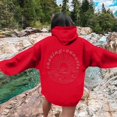thumbnail image 2 of Sudadera con capucha rosa Gotyou 2024 con estampado de palma XXL, 2 of 3