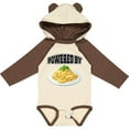 thumbnail image 3 of Inktastic Powered by Macaroni and Cheese Boys or Girls Long Sleeve Baby Bodysuit, 3 of 5