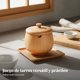 thumbnail image 4 of predolo Tarro de Especias de Madera Multiusos Salero de Madera con Tapa Hecho a Mano Salero con Cuchara para Encimera, 4 of 5