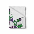 thumbnail image 2 of Thistle Soft Flannel Fleece Throw Blanket, Abstract Wreath Image with Flowers of Thistles and Celtic Knot, Cozy Plush for Indoor and Outdoor Use, 50" x 60", Lime Green Violet, by Ambesonne, 2 of 6