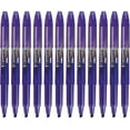 thumbnail image 1 of fafa-JAVAPEN rainbow pastel Highlighter brush Chisel Tip Pens (Fluorescent Purple, 12-Count), 1 of 4
