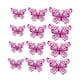 thumbnail image 5 of 12 piezas de pegatinas de pared de mariposa huecas 3D para decoración de pared, multiusos, impermeables, 3 tamaños para decoración de fondo, ligeras Rosa roja, 5 of 9