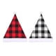 thumbnail image 3 of Wosthever Sombrero de Navidad Estilo simple Tocados Decoración Suministros para fiestas Adultos Niños Navidad Papá Noel Gorras a cuadros Adorno de Kits de decoración para fiestas Gris Wosthever HA070264-02, 3 of 6