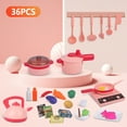 thumbnail image 2 of UUGEE Kids Pretend Play Kitchen Accessories Set Toys, Toddler Play Food Cooking Playset, Christmas Brithdays Gift for Girls Boys, 2 of 7