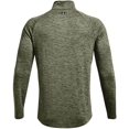 thumbnail image 4 of Under Armour Mens Tech 2.0 1/2 Zip-up T-Shirt Marine Od Green 390/Black 3X-Large, 4 of 4