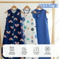 thumbnail image 7 of Baby Sleep Sack 18-24 Months 100% Cotton Baby Wearable Blanket 2-Way Zipper Breathable Lightweight Unisex Sleeping Bag 0.5 Tog Toddler Sleep Sack (3 Pack), 7 of 7