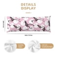 thumbnail image 3 of Balery Pineapple Flamingo Funda Protectora para Almohada Corporal de Algodón Hipoalergénico con Cierre(55 x 21 pulgadas), Almohadas No Incluidas, 3 of 7