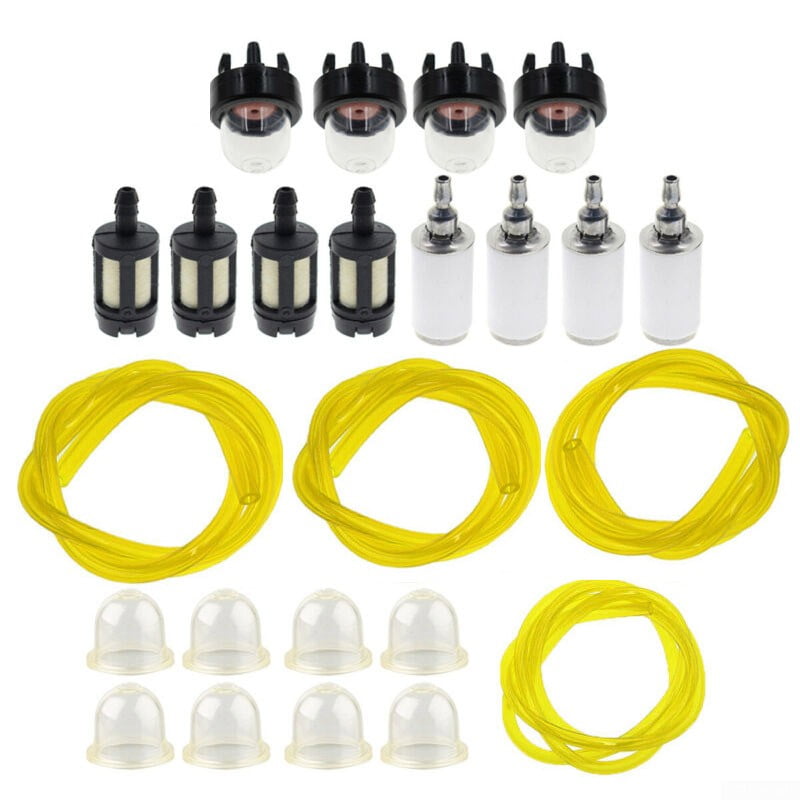 4 Sizes Tygon Fuel Filter Line Primer Bulb Kit Set For Poulan Weedeater Chainsaw 