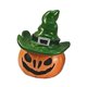 thumbnail image 1 of Figura de calabaza en miniatura, adorno de escritorio, regalo, estatua de resina, artesanía, accesorios para fotos Sombrero verde, 1 of 9