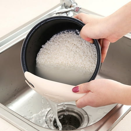 

〖Jisuan〗Home Textile Storage Silicone Separate Pan Clip Strainer Liquid Snap Clip-On Kitchen Colander Food Housekeeping & Organizers