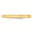 thumbnail image 3 of Primal Gold 14 Karat Yellow Gold 2.5mm Half Round with Edge Band Size 13, 3 of 7