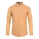 thumbnail image 5 of CAMISAS DE HOMBRE INSPIRE CHIC Camisa de Vestir de Cuadros de Manga Larga con Botones 100% Algodón Talla L Naranja, 5 of 7