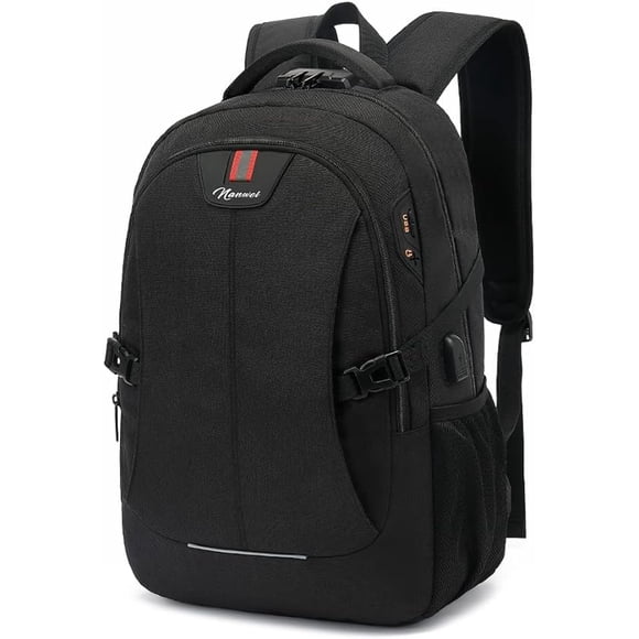 Mochila Antirobo Nanwei Mochila para Portátil con Puerto de Carga USB y de Auriculares 15.6 Pulgadas