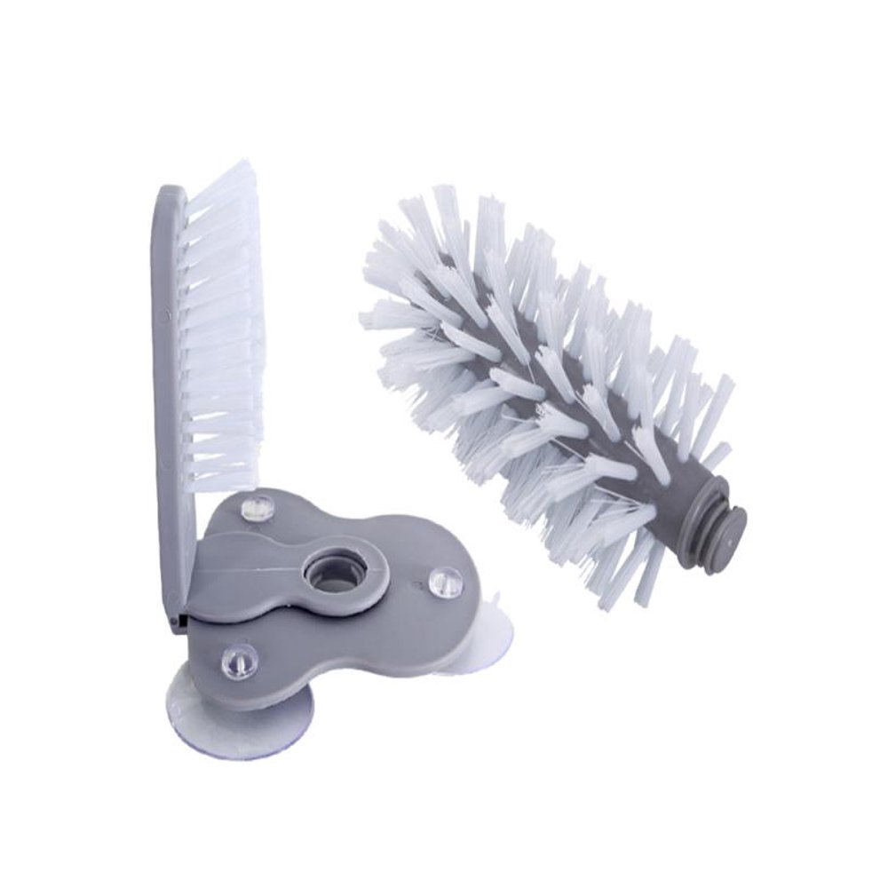 Creative Suction Cup Glass Bottle Cleaning Brush Kitchen Rotate Wash
