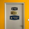 thumbnail image 5 of Signs ByLITA Fancy Emergency Alarm Sign (Brushed Gold) - Large, 5 of 8