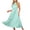 Green, variant on Qiopertar Women's Lace V-Neck Chiffon Dress Sleeveless Pleated Cocktail Party Gown Elegant Evening Formal Night Out Club Dress, Hot Pink M