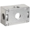 thumbnail image 1 of Morris Products 36080 Weatherproof Boxes - One Gang 18 Cubic Inch Capacity - 5 Outlet Holes 0.7 5 In. Gray, 1 of 1