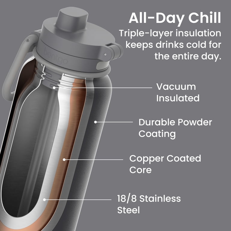 Bentgo Flip 2-in-1 Straw & Chug Leak-Proof Insulated Water Bottle Bentgo Flip 2-in-1 Straw & Chug Leak-Proof Insulated Water Bottle