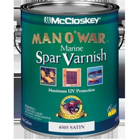 Man O' War McCloskey Satin Clear Marine Spar Varnish 1 qt. - Case Of:
