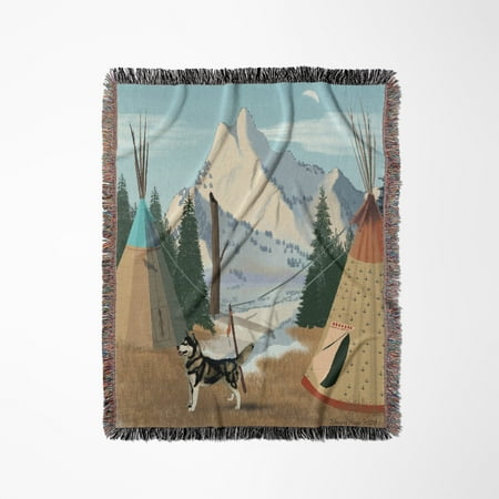 Cherokee Village Woven Blanket Cherokee Village Woven Blanket
