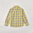 thumbnail image 2 of Boys Child Trendy Plaid Shirts Long Sleeve Button Down Yellow Tops Outwear Shirts Jacket Clothes, 2 of 5
