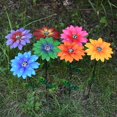thumbnail image 4 of EFINNY Flower Garden Stakes Decor, Outdoor Metal Colorful Sunflowers Daisy Shaking Head Yard Art, Rust Proof Metal Flower Stick, Indoor Outdoor Pathway Patio Lawn Decorations, 4 of 7