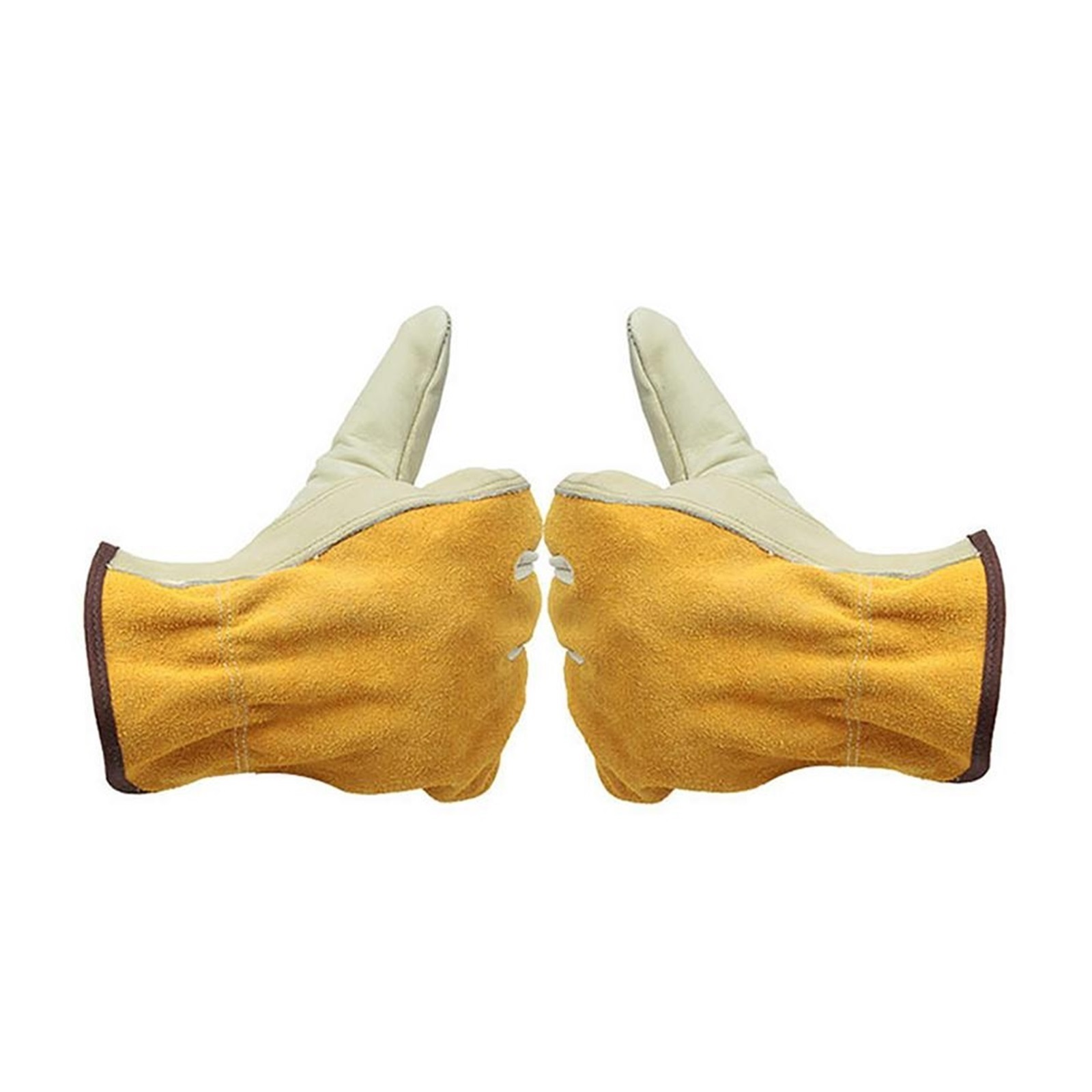 Work Gloves Cowhide Leather Men Working Welding Gloves Safety Protective Garden Sports Wear-resisting Gloves ,Flexible and Comfortable