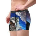 thumbnail image 4 of Disketp Astronaut In Outer Space Men'S Boxer Briefs,Soft And Breathable Cotton Underwear With Comfortflex Waistband, 4 of 9