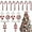 Candy Style 1, variant on Tree Decorations 14 Pcs Candy Cane Ornaments 6inch Red White Tree Hanging Shatterpro Glitter Candy Lollipop for Candy Land Party Decorations Indoor