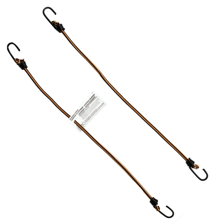 24 in. Bungee Cord with Coated Hooks (2-Pack) 24 in. Bungee Cord with Coated Hooks (2-Pack)