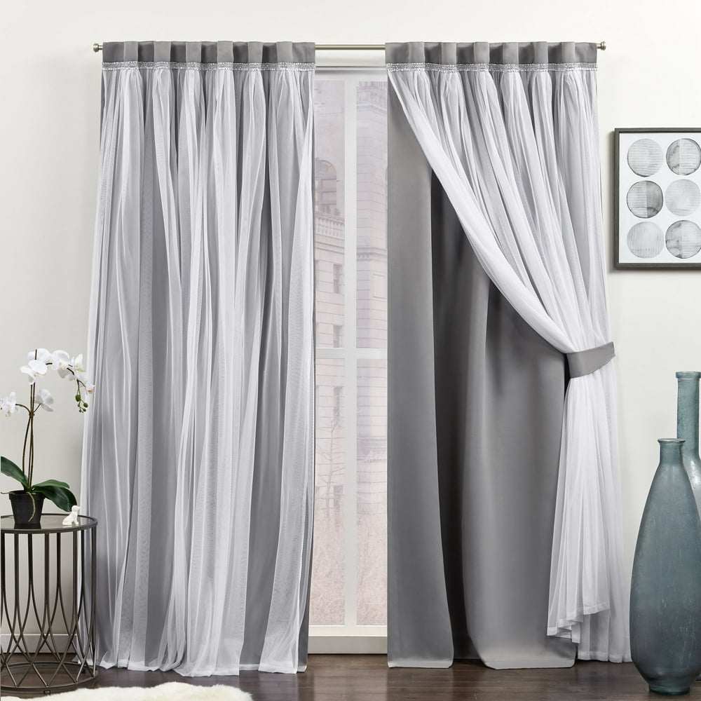 Exclusive Home Curtains Brilliance Room Darkening Blackout Hidden Tab