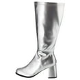 thumbnail image 6 of Gogo Silver Boots Women's Adult Halloween Costume Accessory, 6 of 6